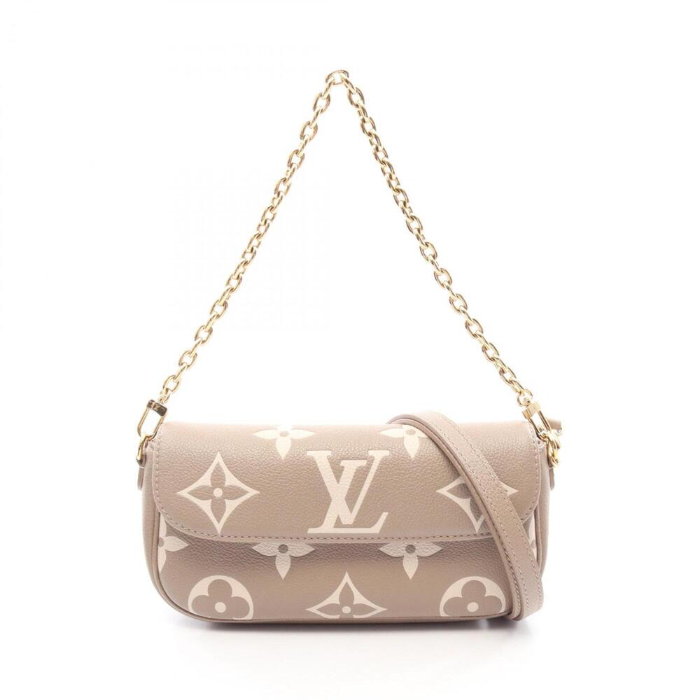 Louis Vuitton Wallet on Chain Ivy Bicolor Monogram Empreinte 2-Way Handbag Le...